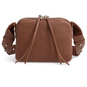 AllSaints Brown Crossbody Leather Bag